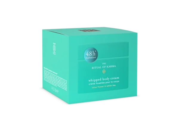 Rituals The Ritual of Karma Whipped Body Cream 220ml 48-Hour Hydration Refillable Rituals The Ritual of Karma Whipped Body Cream 220ml glass jar