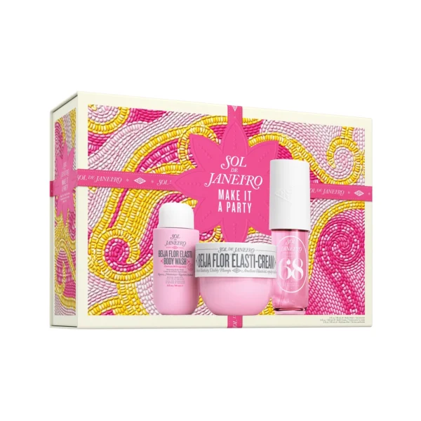 Sol de Janeiro Make It A Party Gift Set Beija Flor Elasti-Cream Body Wash and Cheirosa 68 Perfume Mist Sol de Janeiro Make It A Party Limited Edition Gift Set Cheirosa 68