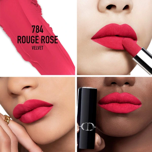 Rouge Dior Lipstick 784 Rouge Rose Satin Rouge Dior Lipstick 784 Rouge Rose satin finish