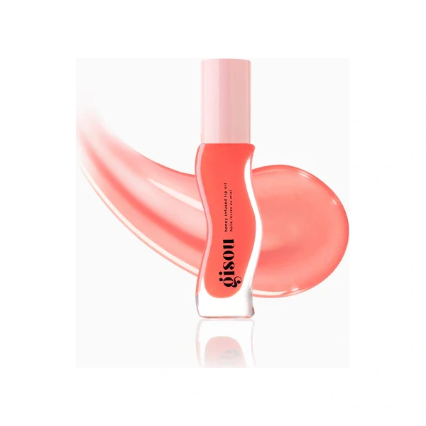 Gisou Honey Infused Lip Oil - Bee-llini Peach. Gisou Honey Infused Lip Oil - Bee-llini Peach