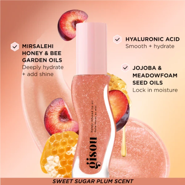 Gisou Honey Infused Lip Oil Glazed Plum Gisou Honey Infused Lip Oil Glazed Plum