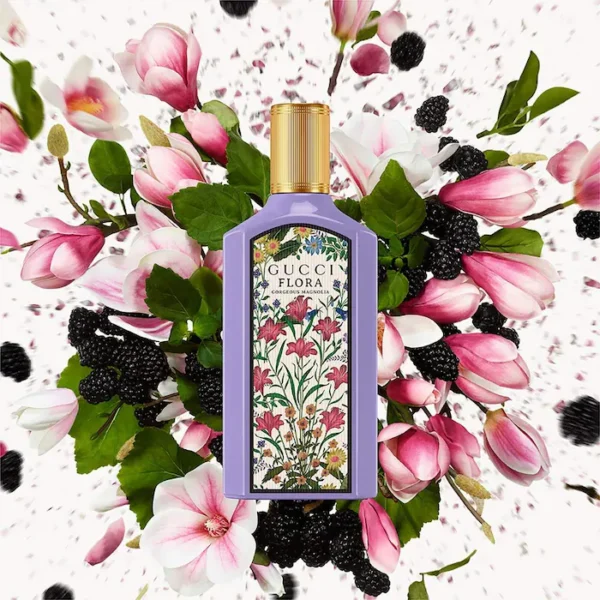 Gucci Flora Gorgeous Magnolia Eau _de _Parfum with Berries and Patchouli Gucci Flora Gorgeous Magnolia perfume bottle