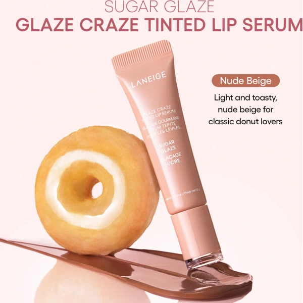 LANEIGE Glaze Craze Tinted Lip Serum -Sugar Glaze Laneige Glaze Craze Tinted Polypeptide Lip Serum Sugar Glaze