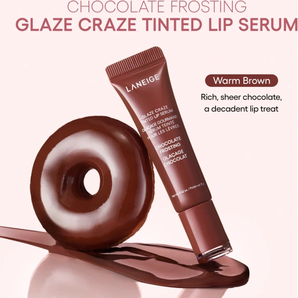 Laneige Glaze Craze Tinted Lip Serum Chocolate Frosting