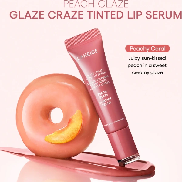 Laneige Glaze Craze Tinted Polypeptide Lip Serum Peach Glaze Laneige Glaze Craze Tinted Lip Serum Peach Glaze