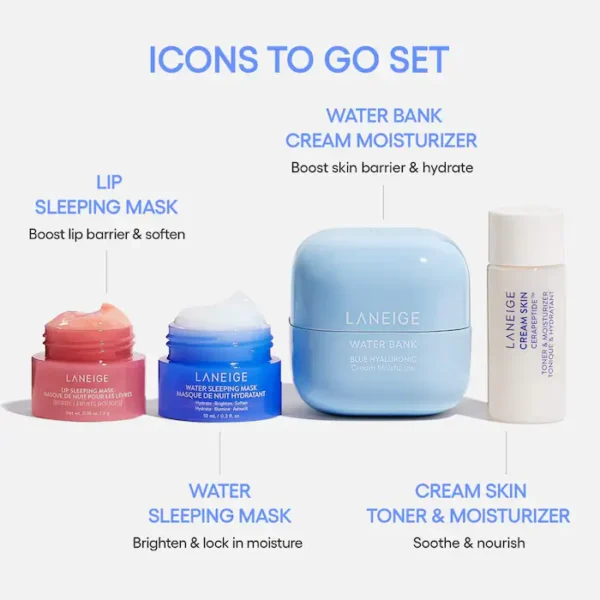 Laneige - Icons To Go Skincare Set