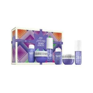 Sol de Janeiro Drench and Dazzle Delícia Drench Gift Set Shower Oil Body Butter Cheirosa 59 Perfume Mist Sol de Janeiro Drench and Dazzle Delícia Drench Body Routine Gift Set Cheirosa 59