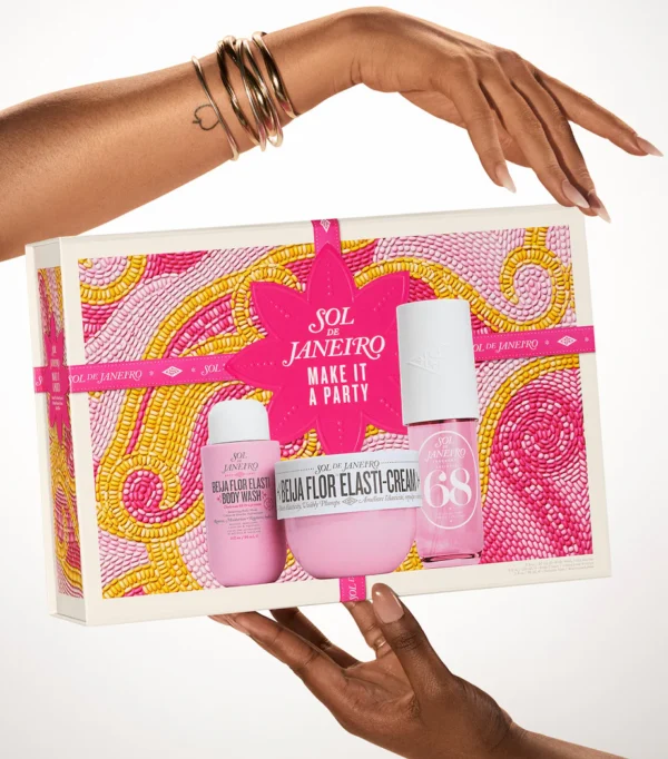 Sol de Janeiro Make It A Party Gift Set Beija Flor Elasti-Cream Body Wash and Cheirosa 68 Perfume Mist Sol de Janeiro Make It A Party Limited Edition Gift Set Cheirosa 68