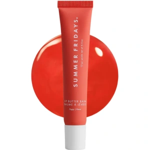 Summer Fridays Lip Butter Balm Poppy sheer coral tint