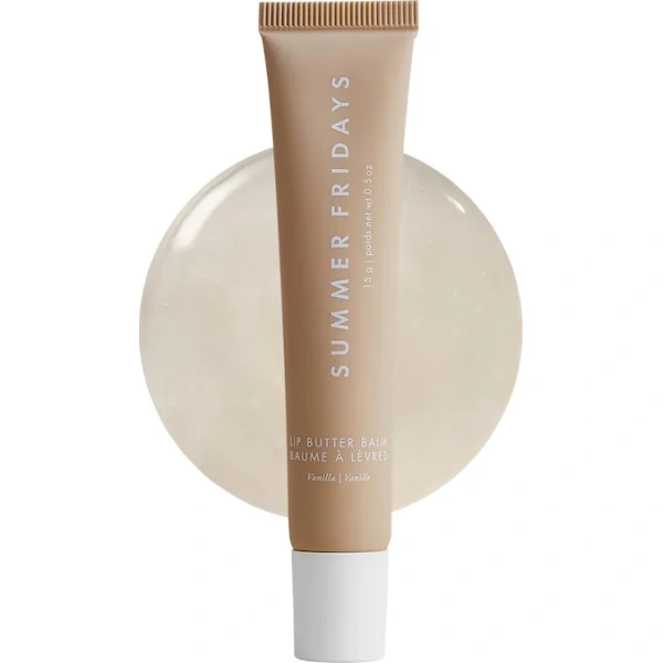 Summer Fridays Lip Butter Balm Vanilla sheer nude tint