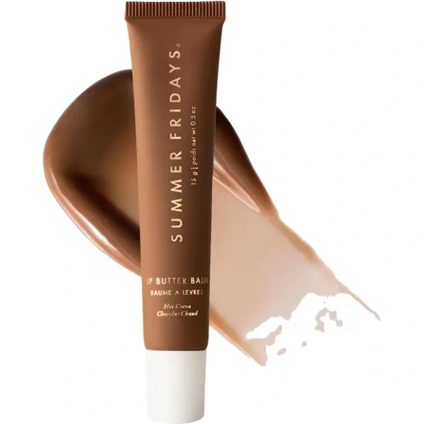 Summer Fridays Lip Butter Balm Hot Cocoa sheer chocolate tint