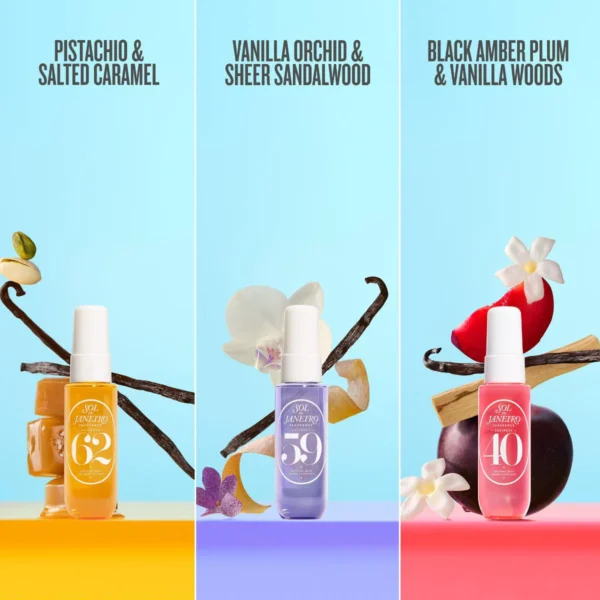 Sol de Janeiro Cheirosa Perfume Mist Discovery Set 62 40 59 Limited Edition 3 x 30ml Sol de Janeiro Cheirosa Perfume Mist Discovery Set three bottles 30ml