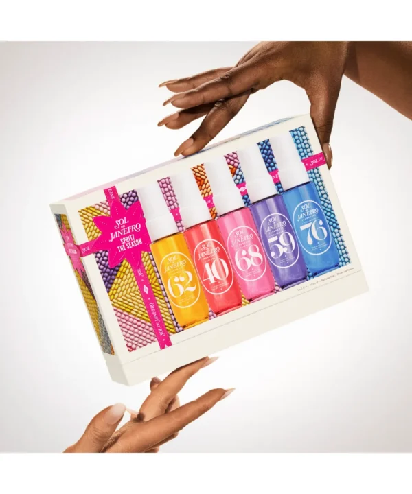 Sol de Janeiro Spritz the Season Set Cheirosa 62 40 68 59 76 Perfume Mist 5 Piece Sol de Janeiro Spritz the Season Perfume Mist Set five scents 30ml