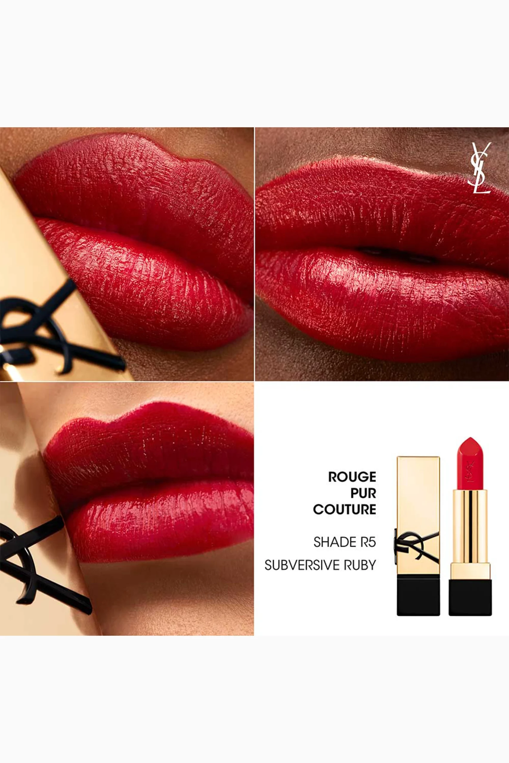 YSL Rouge Pur Couture - R5 Subversive Ruby YSL Rouge Pur Couture Satin Lipstick R5 Subversive Ruby