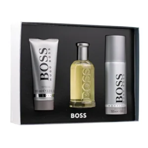 Hugo Man 3-Piece Gift Set EDT shower gel and deodorant spray