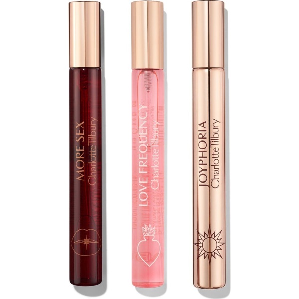 Charlotte Tilbury Collection of Emotions Fragrance Trio Set 3x10ml Charlotte Tilbury Fragrance Trio set with Love Frequency, More Sex and Joyphoria