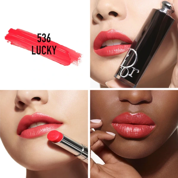 Dior Addict Shine Lipstick 536 Lucky raspberry pink refillable