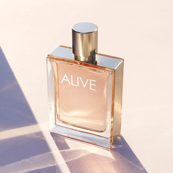 Shop Hugo Boss Alive Eau de Parfum for Women 50ml. A fruity floral woody fragrance with apple, plum, jasmine sambac, and vanilla for a warm, radiant scent.