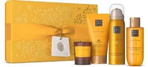 Rituals The Ritual of Mehr Small Gift Set Shower Gel Oil Body Cream Scented Candle Sweet Orange Cedarwood Rituals The Ritual of Mehr Small Gift Set four piece body and home car